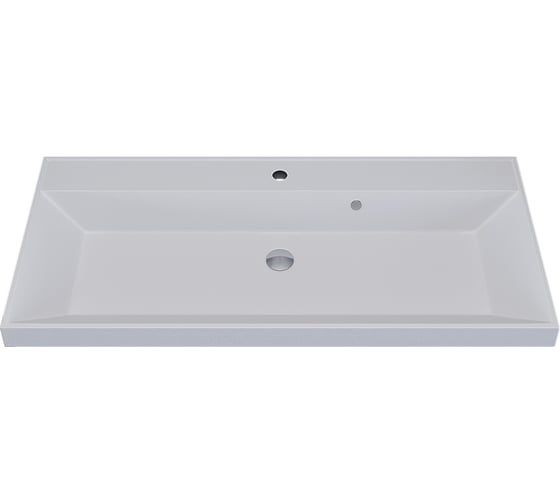 Кварцевая раковина для ванной Uperwood Classic Quartz_100 см, белая матовая, жасмин 293020632 1