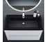 Раковина кварцевая для ванной uperwood Classic Quartz_100 см, черная матовая, космос 293020635 3