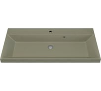 Кварцевая раковина для ванной uperwood Classic Quartz_100 см, бежевая матовая, десерт 293020636
