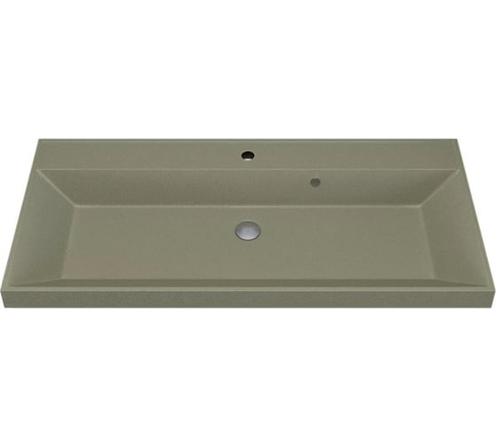 Кварцевая раковина для ванной uperwood Classic Quartz_100 см, бежевая матовая, десерт 293020636 1