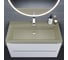 Кварцевая раковина для ванной uperwood Classic Quartz_100 см, бежевая матовая, десерт 293020636 3