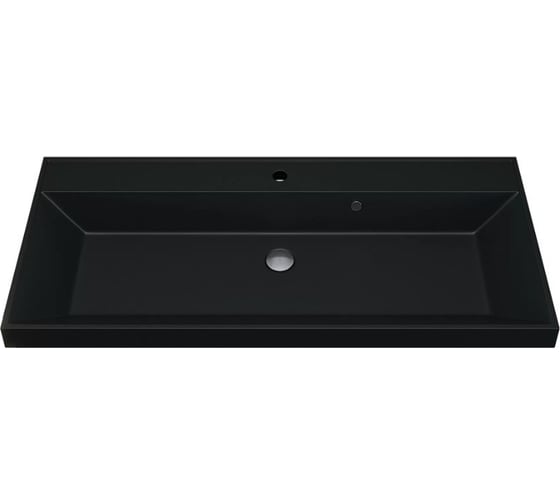 Раковина кварцевая для ванной Classic Quartz_100 см, черная матовая, уголь uperwood 293020634