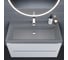 Кварцевая раковина для ванной uperwood Classic Quartz_100 см, серая матовая, бетон 293020633 3