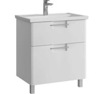 Напольная тумба для ванной комнаты Sanstar уника 70 с раковиной фостер 70 (комплект) белая 376.1-1.4.1.КФОС