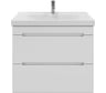 Подвесная тумба для ванной комнаты Sanstar адель 80 с раковиной гармония 80 (комплект) белая 173.1-1.4.1.КГАР