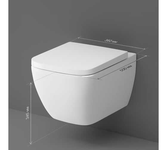 Подвесной унитаз AM.PM Gem FlashClean с сиденьем микролифт C901701SC