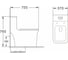Унитаз-моноблок Azario gressa 705x370x760 безободковый с механизмом geberit и сиденьем микролифт az-1111-g 00080748 3