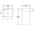 Напольная раковина Azario comella 42x48x83см az314mb 00080691 7