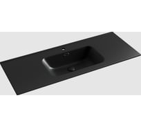 Накладной прямоугольный умывальник Ceramicanova Element черный матовый, 1210x465x180 мм CN7006MB