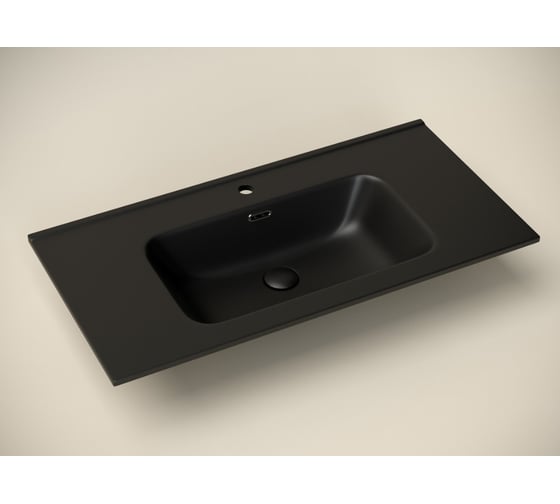 Накладной прямоугольный умывальник Ceramicanova Element черный матовый, 910x465x180 мм CN7002MB