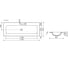 Накладной прямоугольный умывальник Ceramicanova Element 1210x457x137 мм CN7017 2