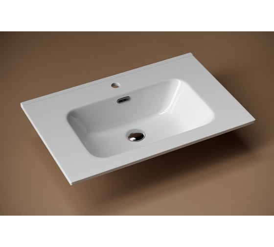 Накладной прямоугольный умывальник Ceramicanova Element 710x465x180 мм CN7007
