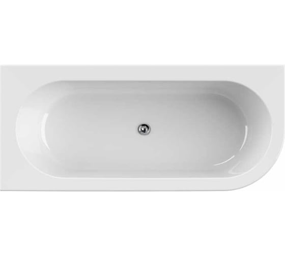Акриловая ванна Cezares SLIM CORNER-180-80-60-L-NERO-SET