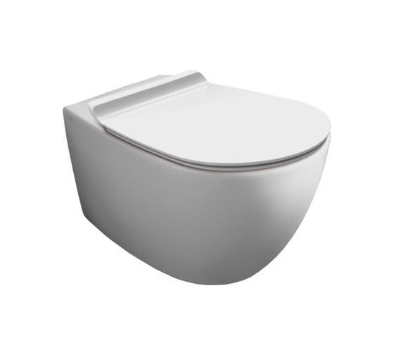 Подвесной унитаз SIMAS TREVI "Rimless" размер 56x37 цвет белый TR 18 bia