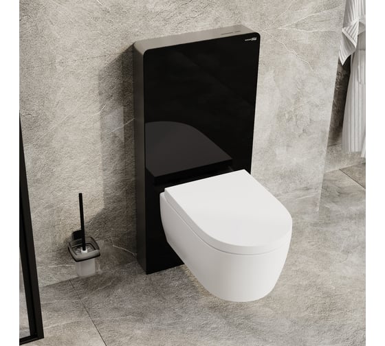Пристенный модуль системы инсталляции для унитазов WasserKraft Naab 86TLT.040.SE.BL