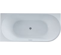 Акриловая ванна VINCEA 1500х750х580, цвет белый, левая, слив-перелив в комплекте, хром VBT-402-1500L