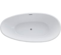 Акриловая ванна VINCEA 1800х900х580, цвет белый, слив-перелив в комплекте, хром VBT-422-1800