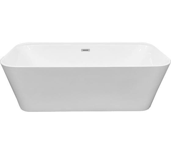 Акриловая ванна VINCEA 1700х800х580 цвет белый, слив-перелив в комплекте, хром VBT-401-1700