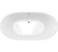 Акриловая ванна VINCEA 1600х780х580, цвет белый, слив-перелив в комплекте, хром VBT-405-1600