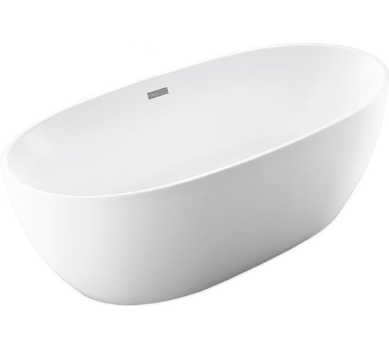 Акриловая ванна VINCEA 1600х780х580, цвет белый, слив-перелив в комплекте, хром VBT-405-1600