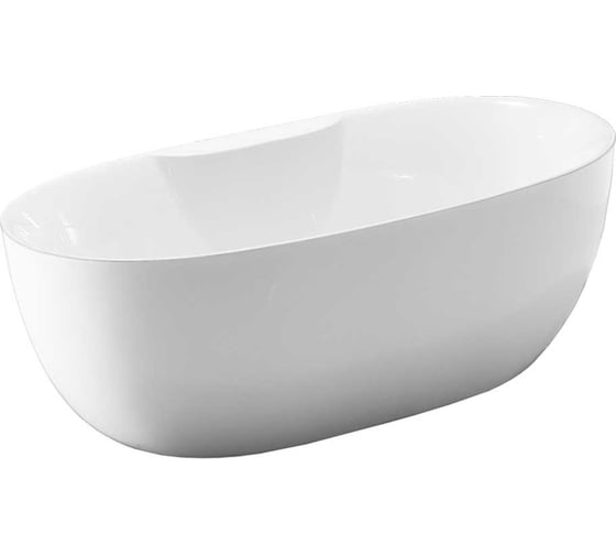 Акриловая ванна VINCEA 1700х800х580, цвет белый, слив-перелив в комплекте, хром VBT-405B-1700
