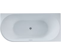 Акриловая ванна VINCEA 1500х750х580, цвет белый, правая, слив-перелив в комплекте, хром VBT-402-1500R