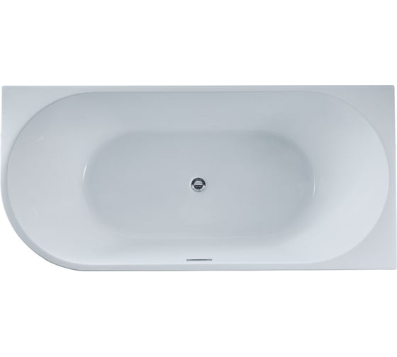 Акриловая ванна VINCEA 1500х750х580, цвет белый, правая, слив-перелив в комплекте, хром VBT-402-1500R