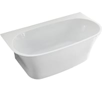 Акриловая ванна VINCEA 1700х900х600, цвет белый, слив-перелив в комплекте, хром VBT-423-1700