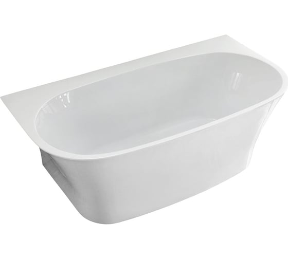 Акриловая ванна VINCEA 1700х900х600, цвет белый, слив-перелив в комплекте, хром VBT-423-1700 1