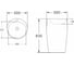 Напольная раковина Azario comella 50x50x83см az311 00080687 5