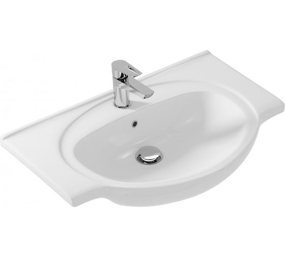 Подвесная раковина Azario 79.5x50x21.5 фаянс, цвет белый teo80 00072634 1