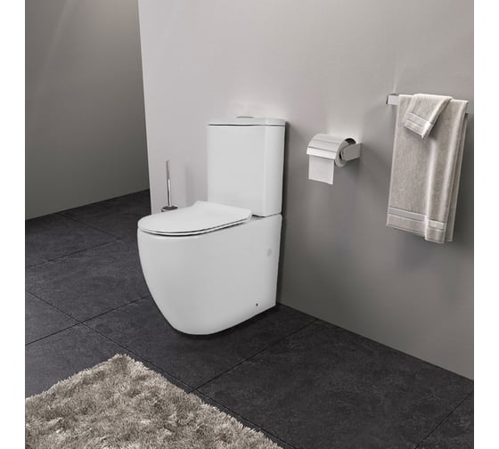 Напольный унитаз Azario corsa 630x380x830 с мех. geberit, бачком и сиденьем микролифт az-2062s-g 00080177