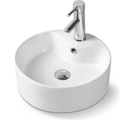 Керамическая раковина VINCE A400x400x140, накладная, цвет белый VBS-132
