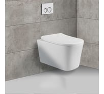 Подвесной унитаз VINCEA Arco безободковый, цвет белый, ультратонкое soft-close сиденье VT1-36