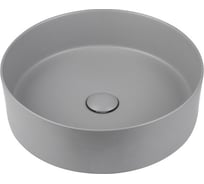 Керамическая раковина VINCEA 400x400x120, накладная, цвет матовый серый VBS-216MG
