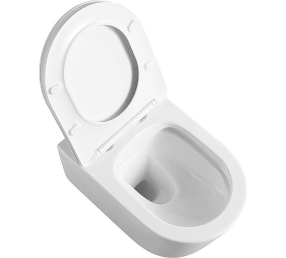 Подвесной унитаз VINCEA Cute безободковый, цвет белый, ультратонкое soft-close сиденье VT1-24