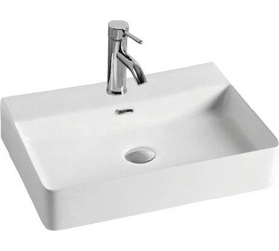 Керамическая раковина VINCE A600x420x130 накладная, цвет белый VBS-303
