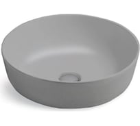 Керамическая раковина VINCEA 415x415x130, накладная, цвет матовый серый VBS-104MG