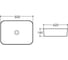 Керамическая раковина VINCEA 600x420x140, накладная, цвет белый VBS-304 2