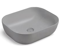Керамическая раковина VINCEA 500x400x140, накладная, цвет матовый серый VBS-101MG