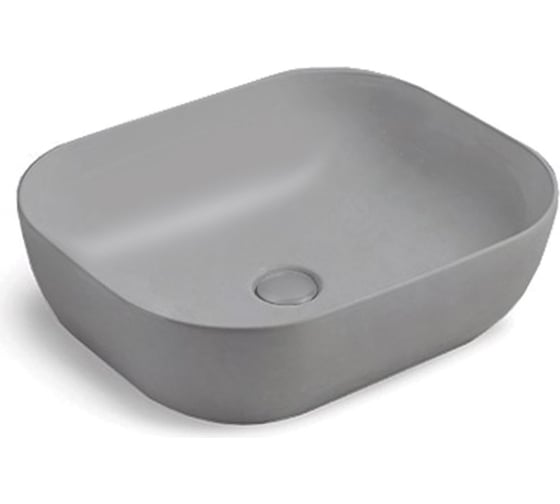Керамическая раковина VINCE A500x400x140, накладная, цвет матовый серый VBS-101MG