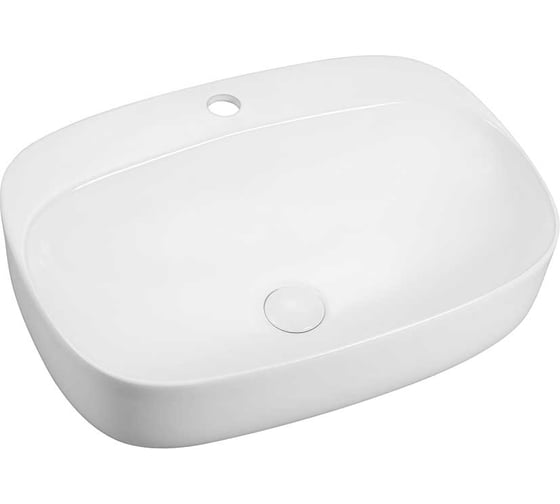 Керамическая раковина VINCE A595x420x155, накладная, цвет белый VBS-306 1
