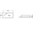 Керамическая раковина VINCEA 370x180x90, подвесная, цвет белый, левая VBS-133L 2