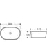 Керамическая раковина VINCEA 600x415x135 накладная, цвет белый VBS-302 3
