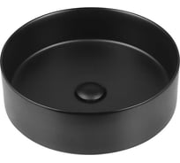 Керамическая раковина VINCEA 405x405x130, накладная, черный матовый VBS-316MB