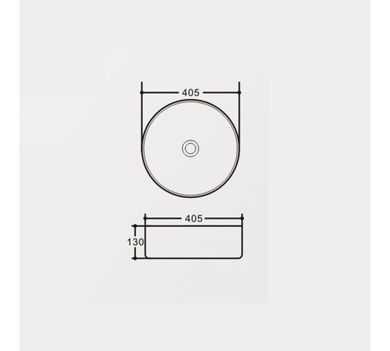 Керамическая раковина VINCE A405x405x130, накладная, черный матовый VBS-316MB