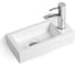 Керамическая раковина VINCEA 370x180x90, подвесная, цвет белый, правая VBS-133R 1