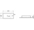 Керамическая раковина VINCEA 370x180x90, подвесная, цвет белый, правая VBS-133R 2