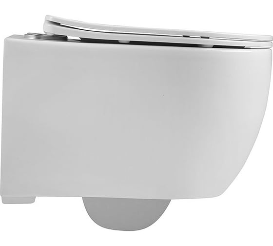 Подвесной унитаз VINCEA Evo безободковый, цвет белый, ультратонкое soft-close сиденье VT1-34S