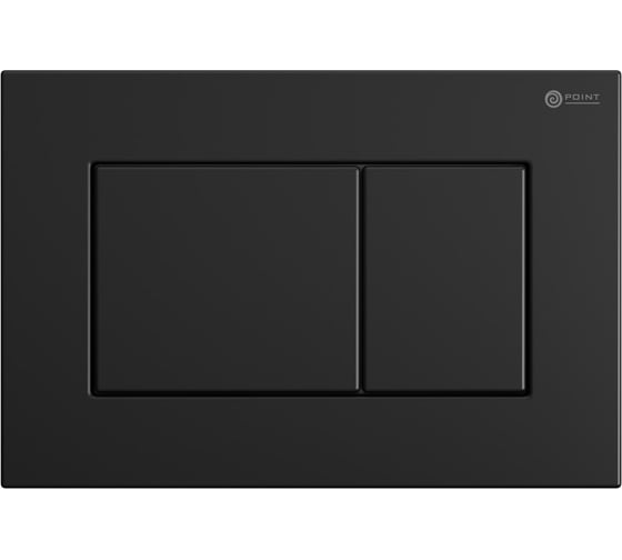 Сет система инсталляции Point клавиша смыва черная матовая и подвесной унитаз PN48074BM